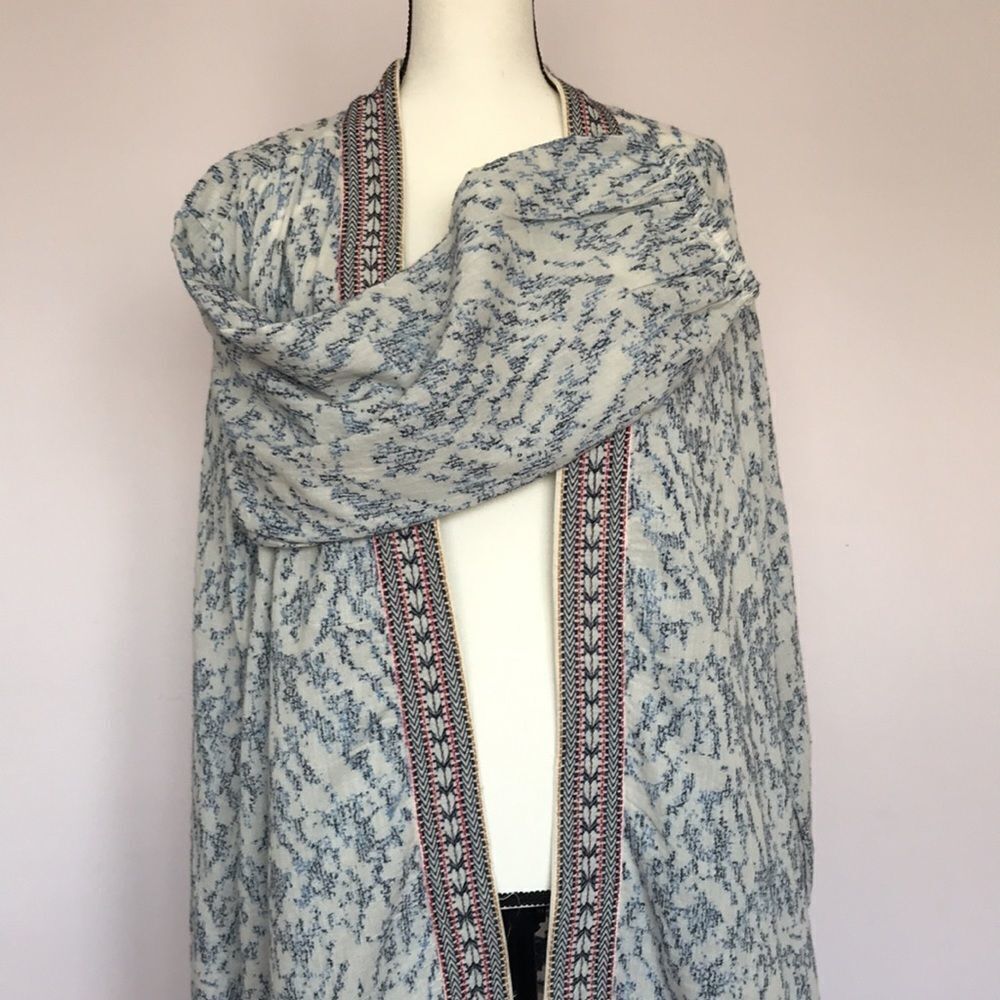 Anthropologie Maeve Blue Arwen Ikat Duster - Picture 8 of 14